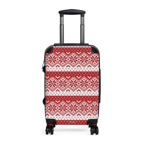 Fair Isle Knitting Cabin Suitcase